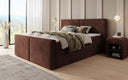 Box spring bed Ophelia II with drawers in velvet