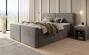Box spring bed Ophelia II with drawers in velvet