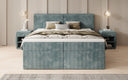 Box spring bed Ophelia with drawers in Corduroy