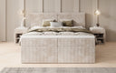 Box spring bed Ophelia with drawers in Corduroy