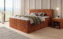 Box spring bed Ophelia with drawers in Corduroy