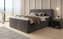 Box spring bed Ophelia with drawers in Corduroy