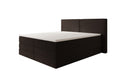 Box spring bed Ophelia with lift-up storage in teddy bouclé