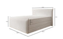Box spring bed Liana II with lift-up storage in velvet