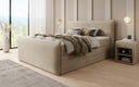 Box spring bed Liana II with lift-up storage in velvet