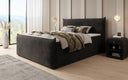 Box spring bed Liana II with lift-up storage in velvet