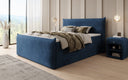 Box spring bed Liana II with lift-up storage in velvet
