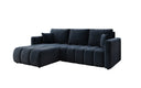 Designer Ecksofa Beatrice mit Schlaf- und Klappfunktion in Samt