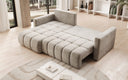 Designer Ecksofa Beatrice mit Schlaf- und Klappfunktion in Samt