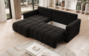Designer Ecksofa Beatrice mit Schlaf- und Klappfunktion in Bouclé