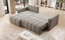 Designer Ecksofa Beatrice mit Schlaf- und Klappfunktion in Bouclé