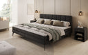 Familien Boxspringbett Savona – 220/240x200 in Samt