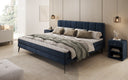 Familien Boxspringbett Savona – 220/240x200 in Samt