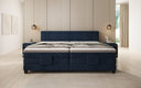 Family Box Spring Bed Noela 220/240x200 electrically adjustable in velvet