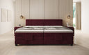 Family Box Spring Bed Noela 220/240x200 electrically adjustable in velvet