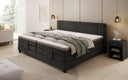 Family Box Spring Bed Noela 220/240x200 electrically adjustable in velvet