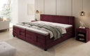 Family Box Spring Bed Noela 220/240x200 electrically adjustable in velvet