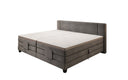 Family Box Spring Bed Noela 220/240x200 electrically adjustable in velvet