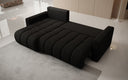 Designer Ecksofa Giulio mit Schlaf- und Klappfunktion in Bouclé