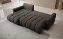 Designer Ecksofa Giulio mit Schlaf- und Klappfunktion in Bouclé
