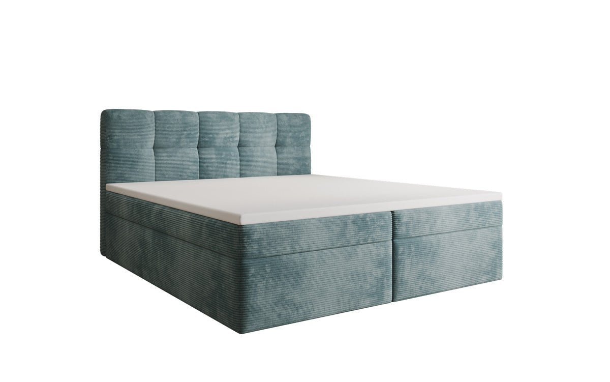 Boxspringbett Cozy II in Cord mit Stauraum
