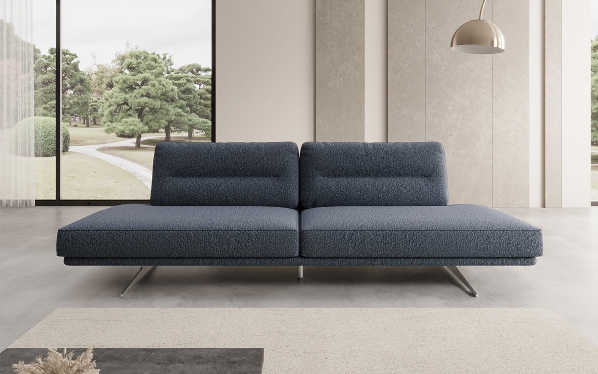 Designer Sofa Torino 3 Sitzer Open in Bouclé