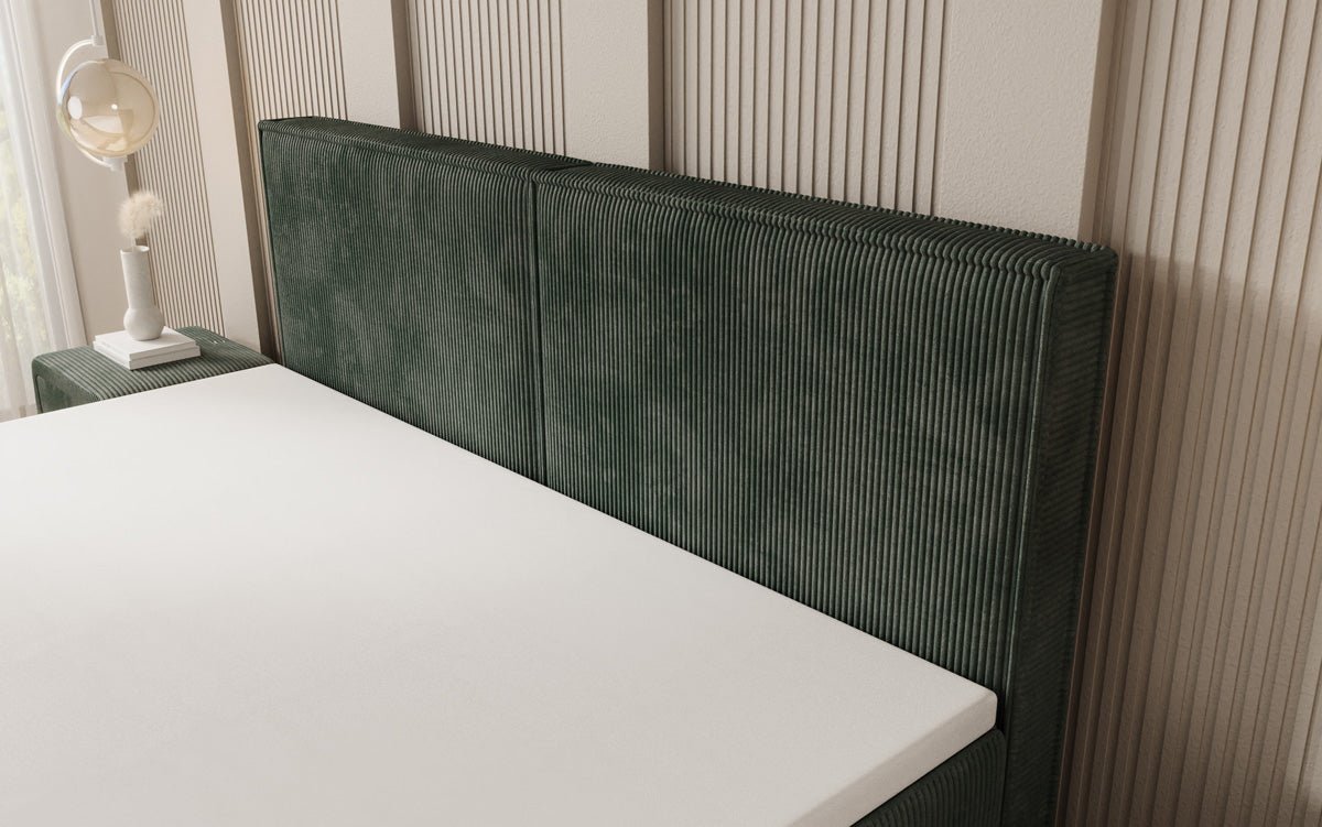 Boxspringbett Elara mit Schwebeoptik in Cord