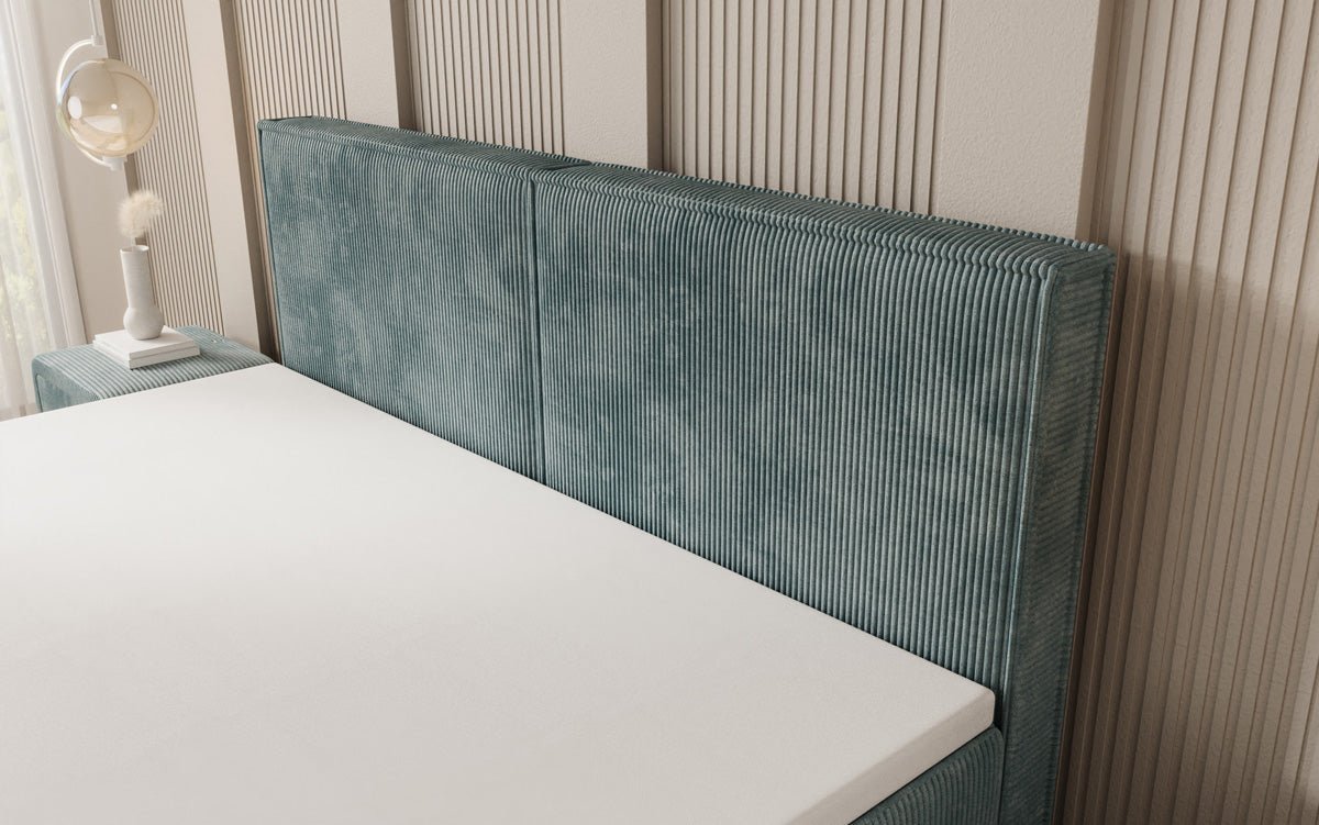 Boxspringbett Elara mit Schwebeoptik in Cord