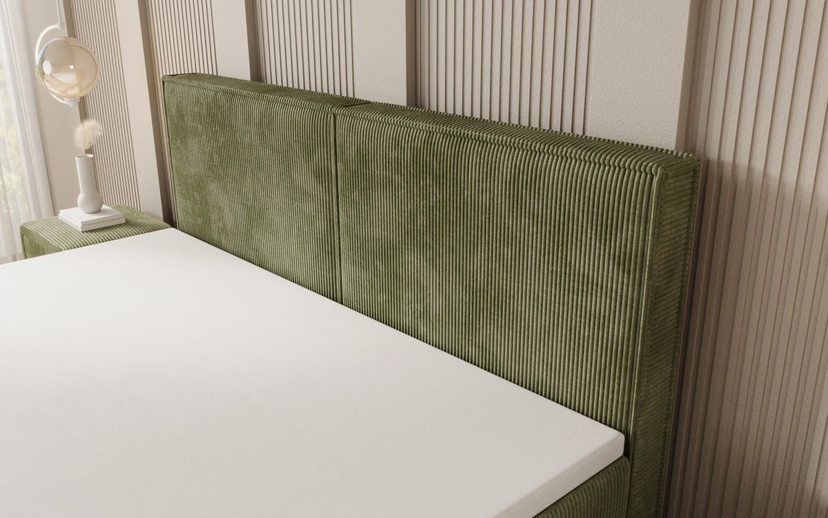 Boxspringbett Elara mit Schwebeoptik in Cord