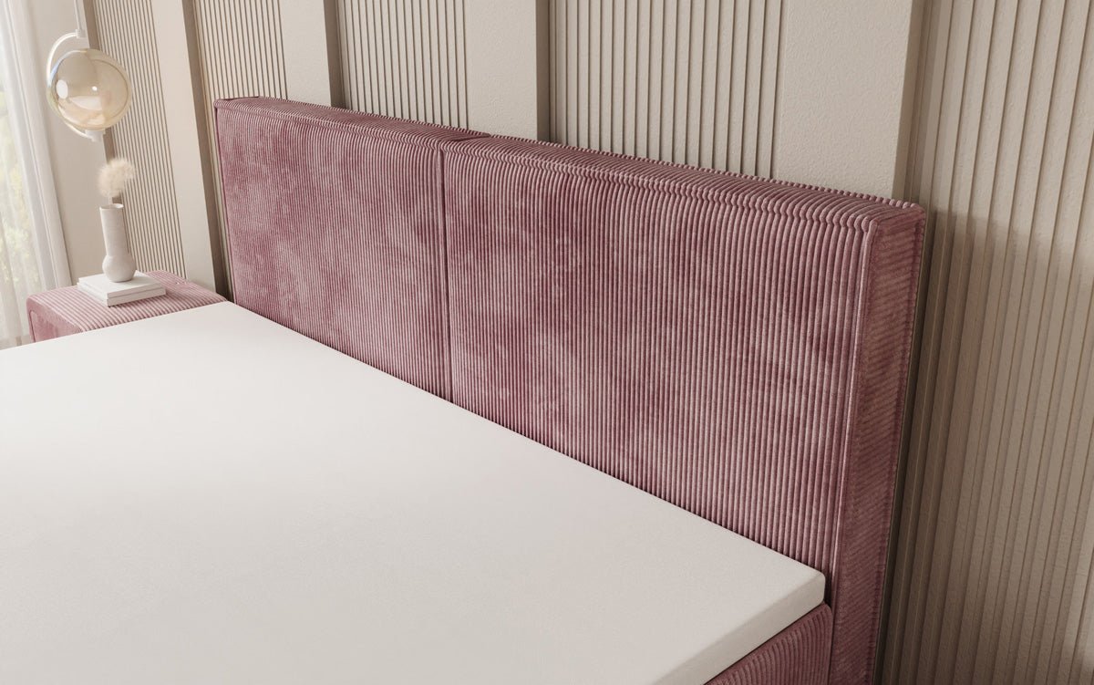 Boxspringbett Elara mit Schwebeoptik in Cord