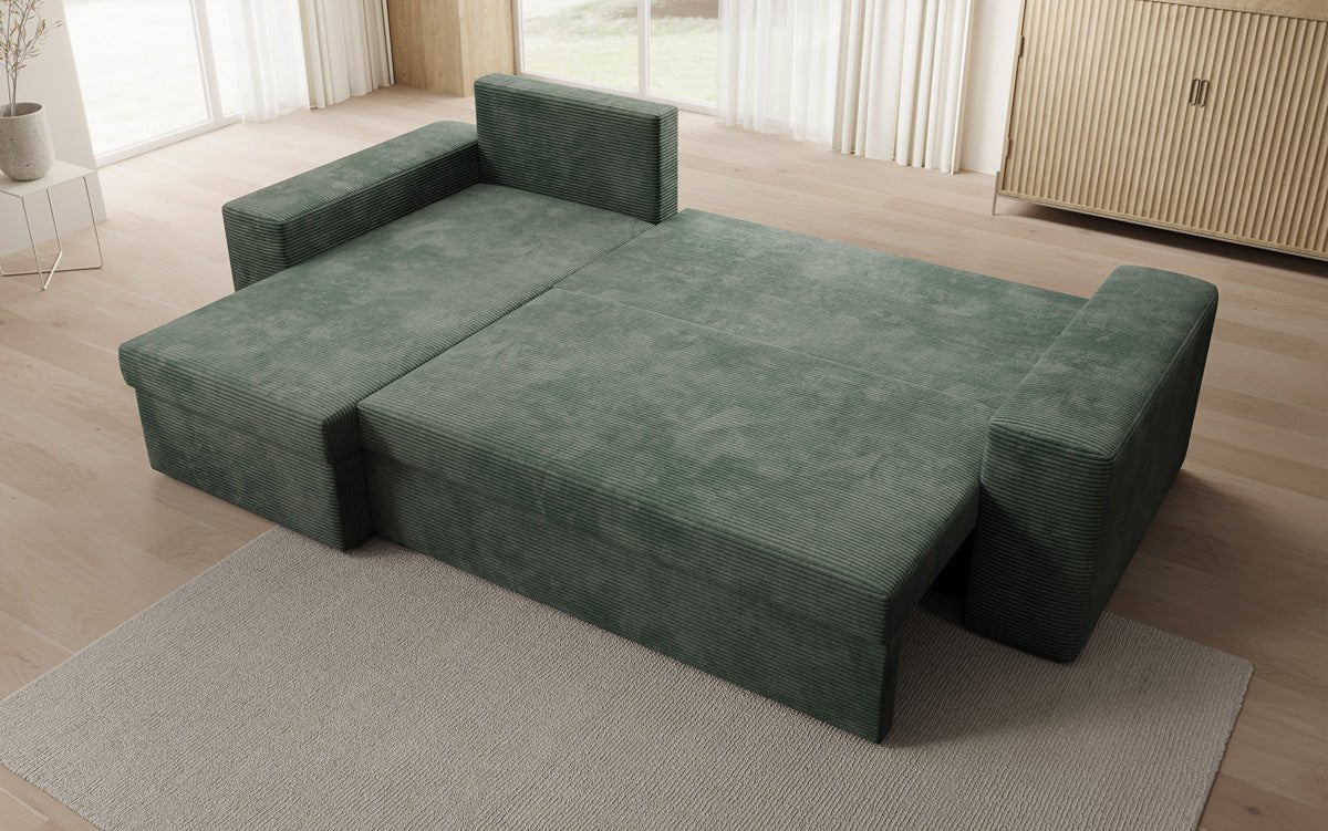 Designer Denver Cord Sofa with Sleeping and Folding Function