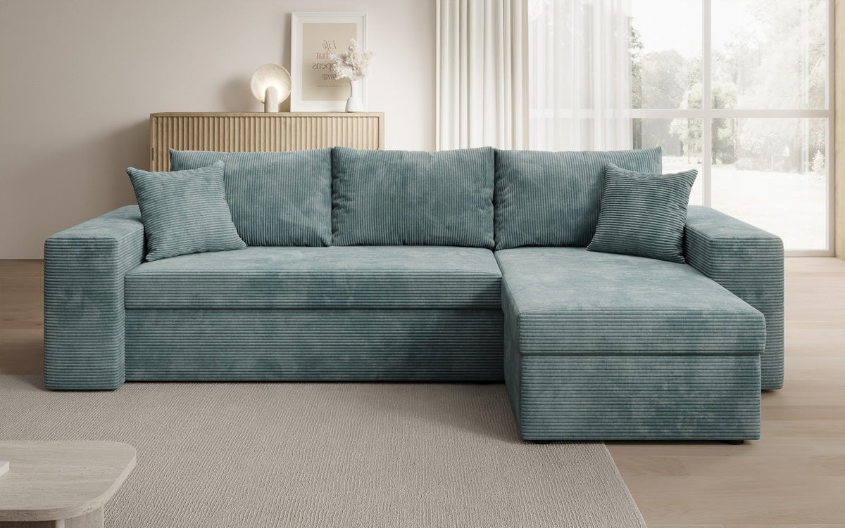 Designer Denver Cord Sofa with Sleeping and Folding Function