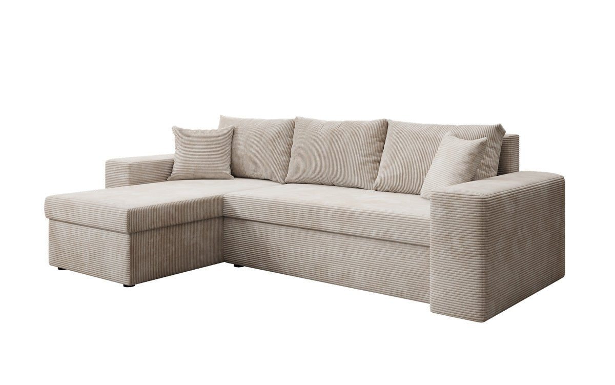 Designer Denver Cord Sofa with Sleeping and Folding Function