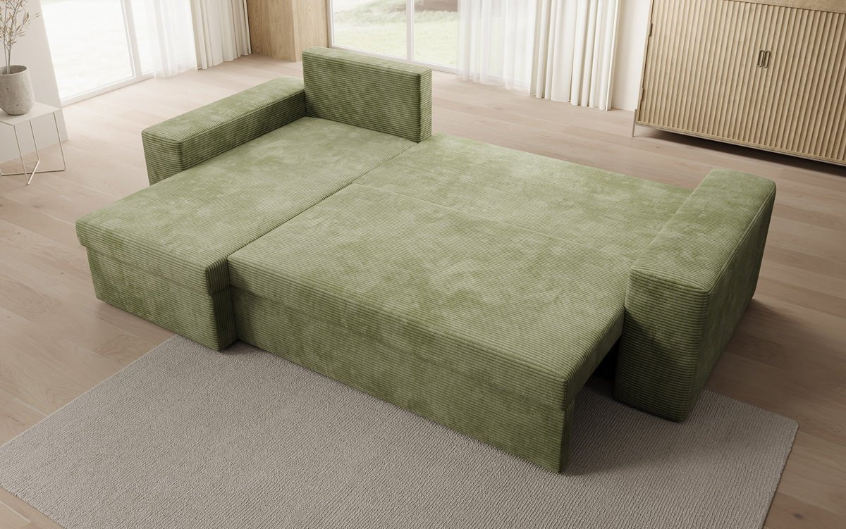 Designer Denver Cord Sofa with Sleeping and Folding Function