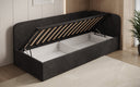 Designer Polsterbett/Gästebett/Sofa Cleo mit Stauraum