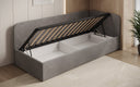 Designer Polsterbett/Gästebett/Sofa Cleo mit Stauraum