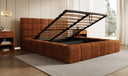 Designer Polsterbett Marshmallow in Cord mit Stauraum
