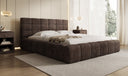 Designer Polsterbett Marshmallow in Cord mit Stauraum