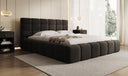 Designer Upholstered Bed Marshmallow in Velvet with Storage Space