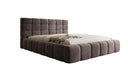Designer Upholstered Bed Marshmallow in Velvet with Storage Space