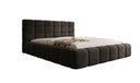 Designer Upholstered Bed Marshmallow in Velvet with Storage Space