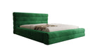 Designer Polsterbett Maren in Samt mit Stauraum