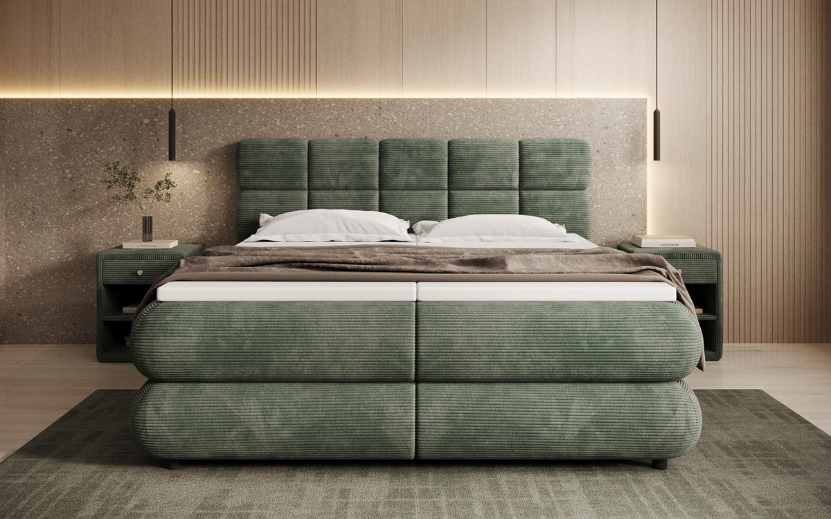 Boxspringbett Relana - elektrisch verstellbar in Cord