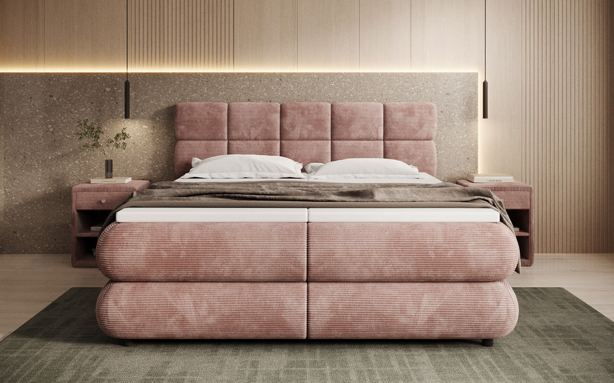 Boxspringbett Relana - elektrisch verstellbar in Cord