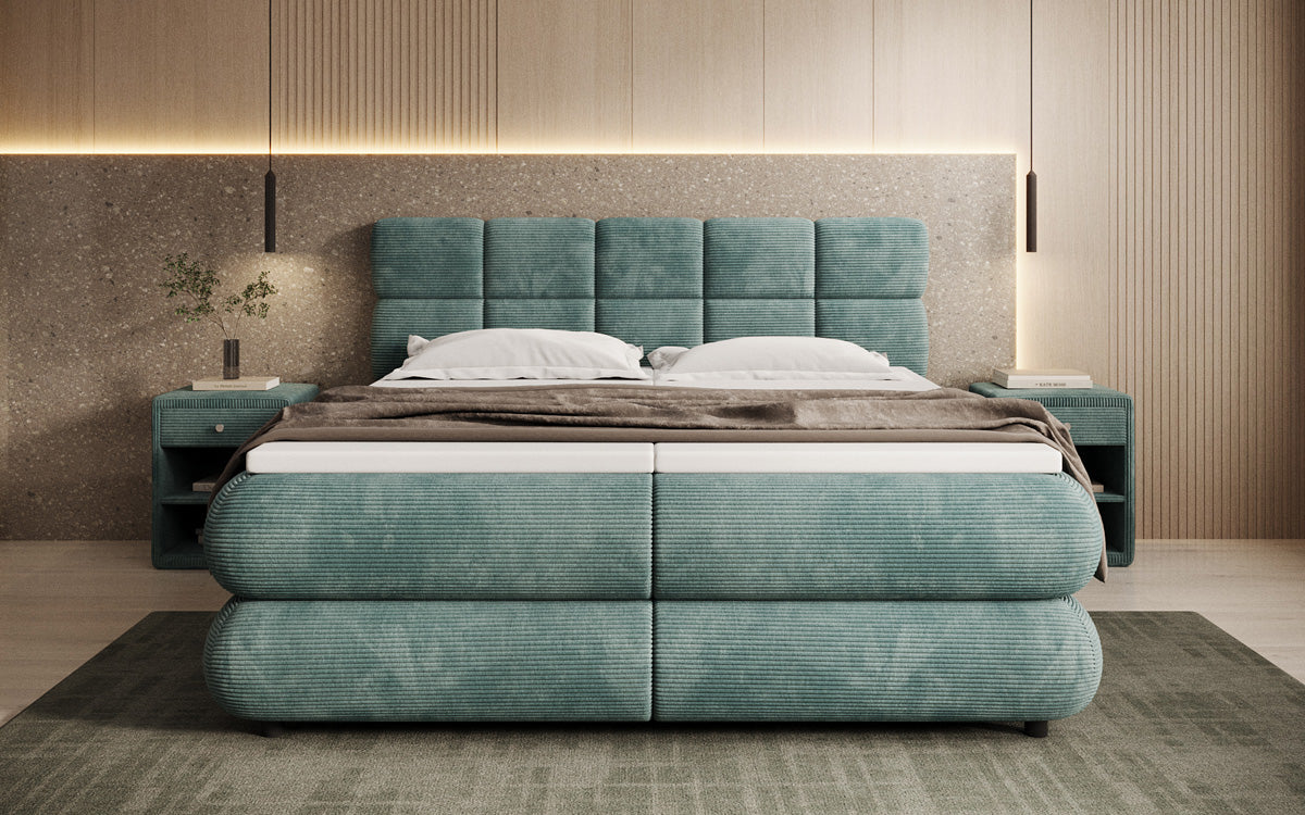 Boxspringbett Relana - elektrisch verstellbar in Cord