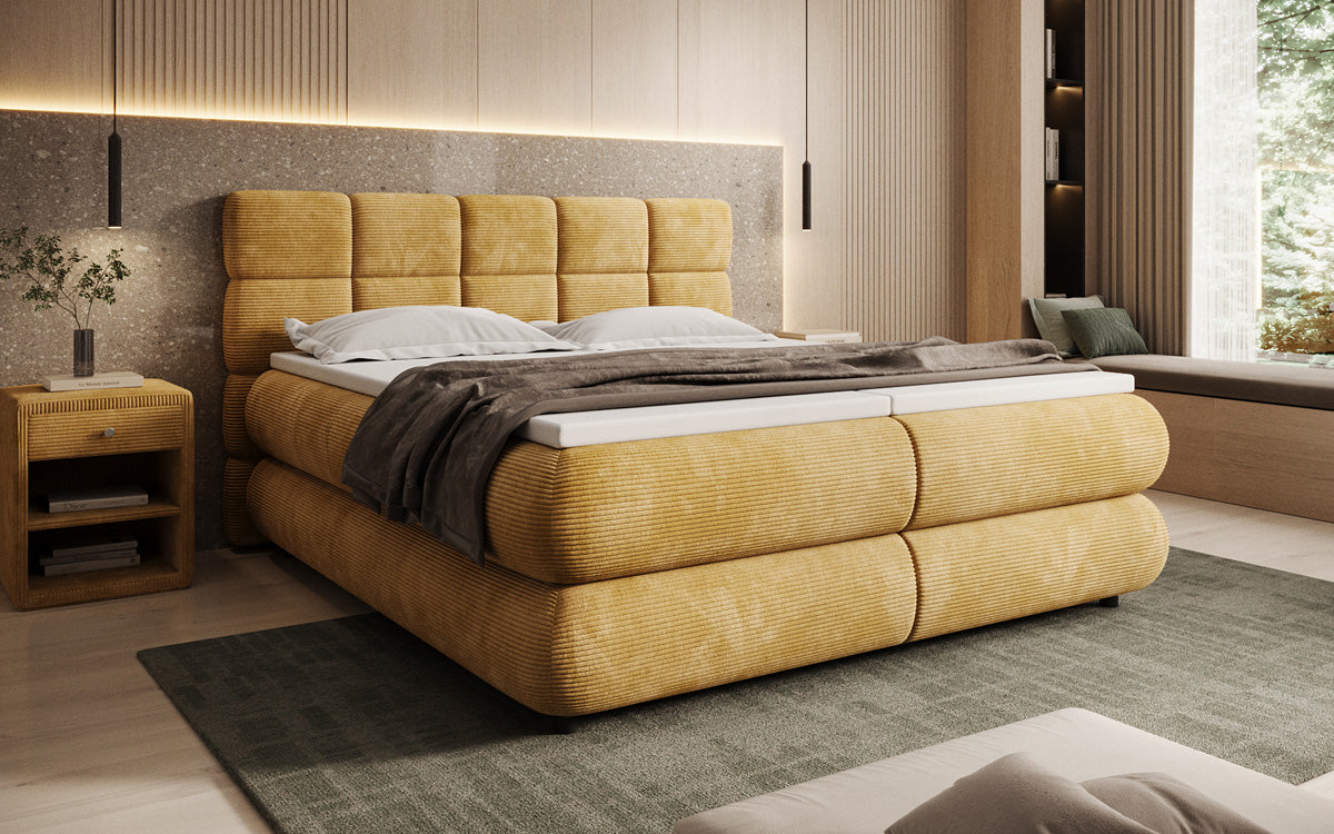Boxspringbett Relana - elektrisch verstellbar in Cord