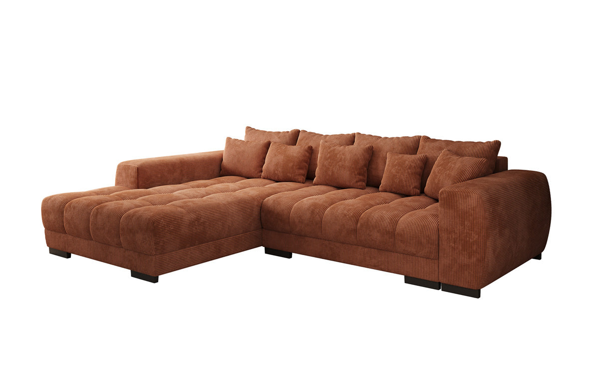 Designer Sofa Balu mit Schlaffunktion und Stauraum in Cord