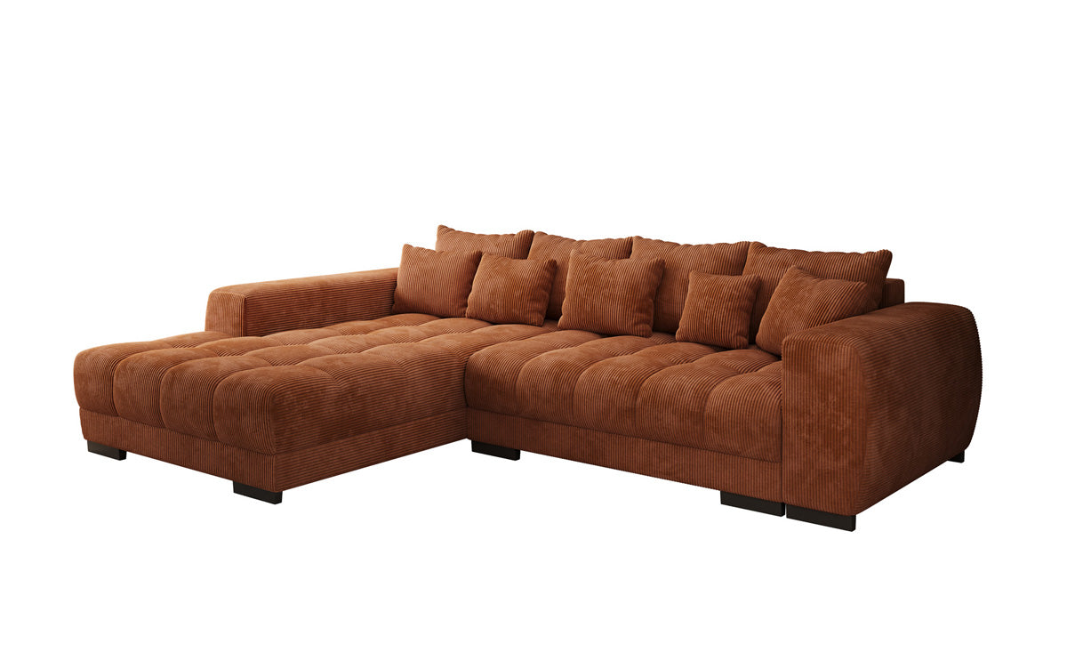 Designer Sofa Balu mit Schlaffunktion und Stauraum in Cord