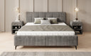 Designer Polsterbett Nelly in Cord mit Stauraum