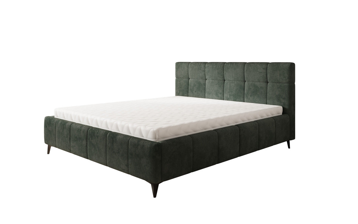 Designer upholstered bed Nelly in Corduroy with storage space